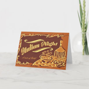 Uitnodiging Italiaanse nacht