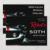 Uitnodiging Italiaanse Race Car Birthday (Voorkant / Achterkant)