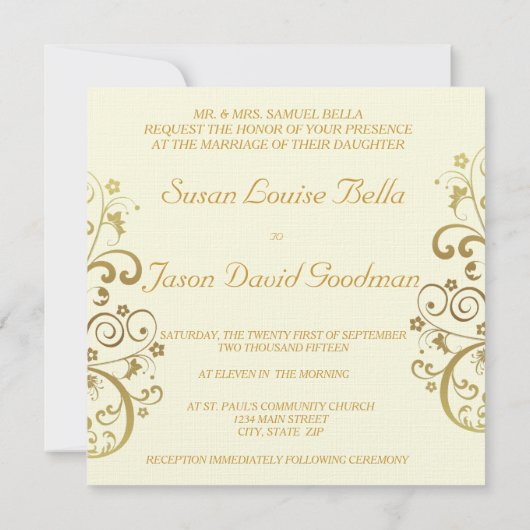 Uitnodiging - Ivoor & Gouden Wervelingen (Achterkant)