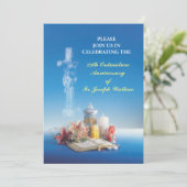 Uitnodiging  jaar, naam 25e Ordinatie (Staand voorkant)