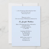 Uitnodiging  jaar, naam 25e Ordinatie (Achterkant)