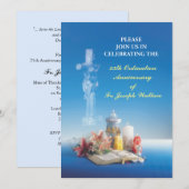 Uitnodiging  jaar, naam 25e Ordinatie (Voorkant / Achterkant)