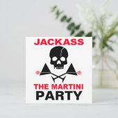 Uitnodiging - JACKASS, Het Martini Feestje (Staand voorkant)