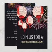 Uitnodiging Japanse Bon Odori Party |  (Voorkant / Achterkant)