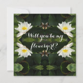 Uitnodiging Je bent een bloemenmeisje (Voorkant)