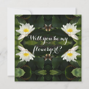 Uitnodiging Je bent een bloemenmeisje