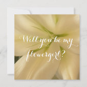 Uitnodiging Je bent een bloemenmeisje (Voorkant)