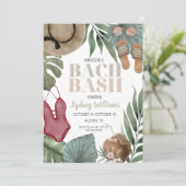 UITNODIGING JONGGEZELLINNENAVOND STRAND BACH ITINE (Staand voorkant)