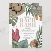 UITNODIGING JONGGEZELLINNENAVOND STRAND BACH ITINE (Voorkant / Achterkant)