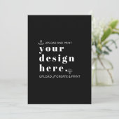 Uitnodiging Jouw ontwerp uploaden 13" x 18" (Staand voorkant)