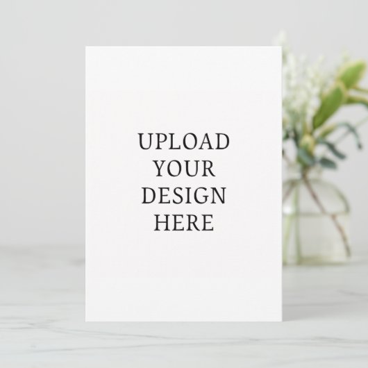 Uitnodiging Jouw ontwerp uploaden 13" x 18" (Staand voorkant)