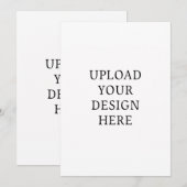 Uitnodiging Jouw ontwerp uploaden 13" x 18" (Voorkant / Achterkant)