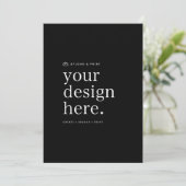Uitnodiging Jouw ontwerp uploaden 13" x 18" (Staand voorkant)