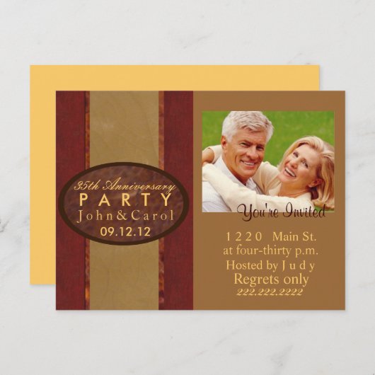 Uitnodiging Jubileum (Voorkant / Achterkant)