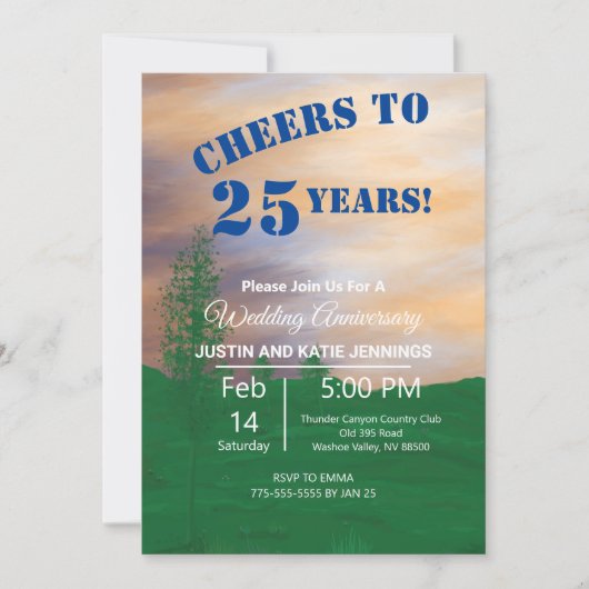 Uitnodiging Jubileum voor gebilderd landschap (Voorkant)