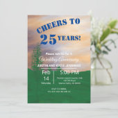 Uitnodiging Jubileum voor gebilderd landschap (Staand voorkant)