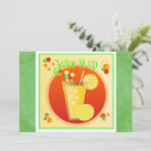 Uitnodiging Juicy Party (Staand voorkant)