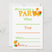 Uitnodiging Juicy Party (Achterkant)