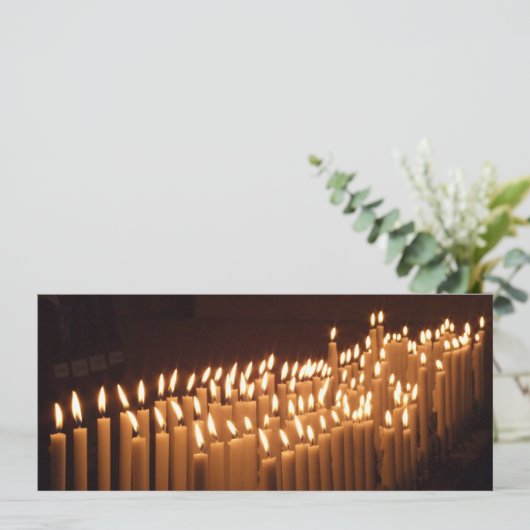 Uitnodiging kaarsen (Staand voorkant)