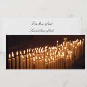 Uitnodiging kaarsen (Voorkant / Achterkant)