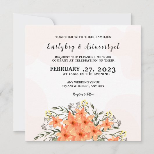 Uitnodiging Kaart Kleurventilator OntwerpSjabloon (Voorkant)