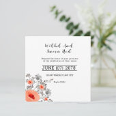 Uitnodiging Kaart - Ontwerp van Kaart voor weddens (Staand voorkant)