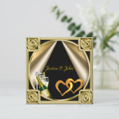 Uitnodiging Kaart van de Engagement Party (Staand voorkant)