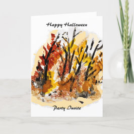 Uitnodiging Kaart voor Halloween - aanpassen