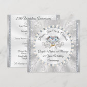 Uitnodiging Kaart voor het 25e Jubileum van het hu (Voorkant / Achterkant)