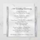 Uitnodiging Kaart voor het 25e Jubileum van het hu (Achterkant)