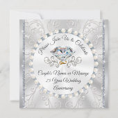 Uitnodiging Kaart voor het 25e Jubileum van het hu (Voorkant)