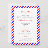 Uitnodiging Kaas En Wijn Franse Thema Pretfeest (Achterkant)