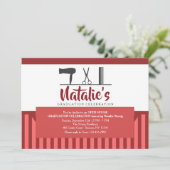 Uitnodiging Kapper Gereedschap (Staand voorkant)