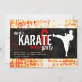 Uitnodiging Karate Party (Voorkant)