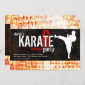 Uitnodiging Karate Party (Voorkant / Achterkant)