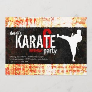 Uitnodiging Karate Party