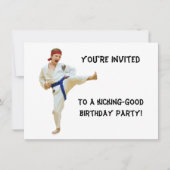Uitnodiging, Karate Th-Birthday Party Kaart (Voorkant)