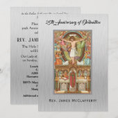 Uitnodiging Katholieke Priester Wijding Jubileum (Voorkant / Achterkant)