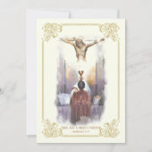 Uitnodiging Katholieke Priester Wijding Verjaardag (Voorkant)