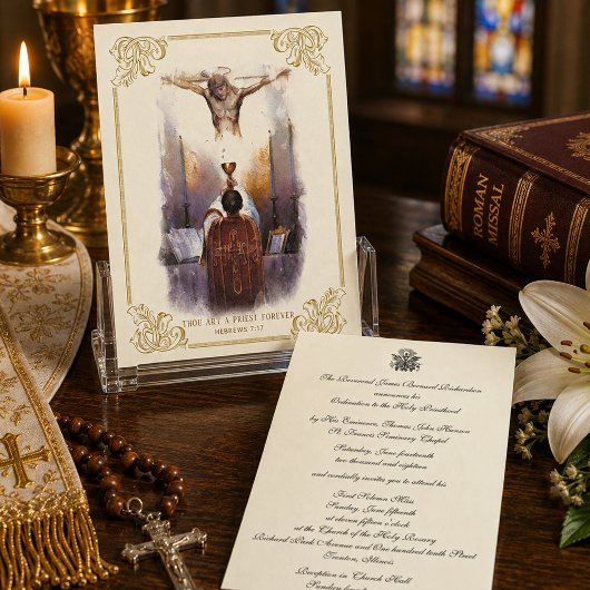Uitnodiging Katholieke Priester Wijding Verjaardag