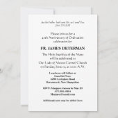 Uitnodiging katholieke priesterbevel Jubileum (Achterkant)