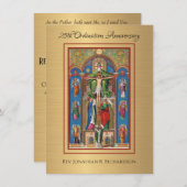 Uitnodiging katholieke priesterbevel Jubileum (Voorkant / Achterkant)