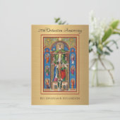 Uitnodiging katholieke priesterbevel Jubileum (Staand voorkant)