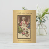 Uitnodiging katholieke priesterbevel Jubileum (Staand voorkant)