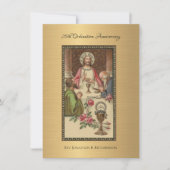 Uitnodiging katholieke priesterbevel Jubileum (Voorkant)