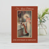 Uitnodiging katholieke priesterbevel Jubileum (Staand voorkant)