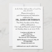 Uitnodiging katholieke priesterbevel Jubileum (Achterkant)