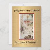 Uitnodiging katholieke priesterbevel Jubileum (Voorkant)