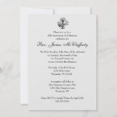 Uitnodiging katholieke priesterbevel Jubileum (Achterkant)