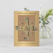 Uitnodiging katholieke priesterbevel Jubileum (Staand voorkant)